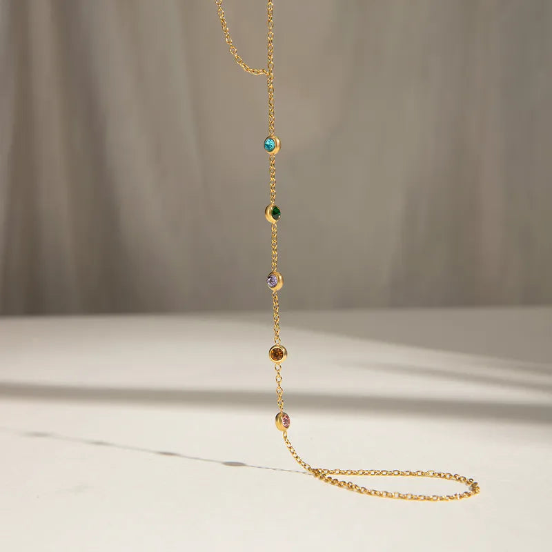 Iris Gemstone Hand Chain Bracelet