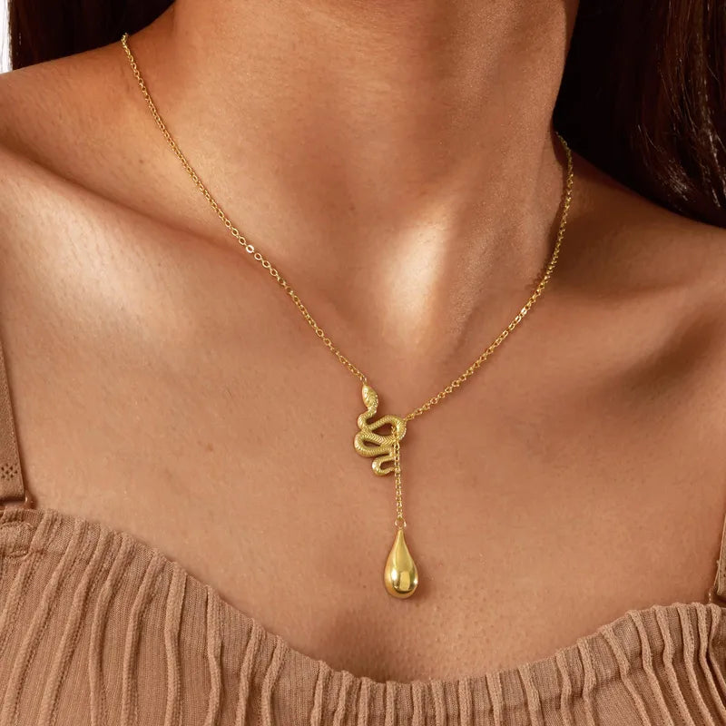 Serpent Drop Necklace