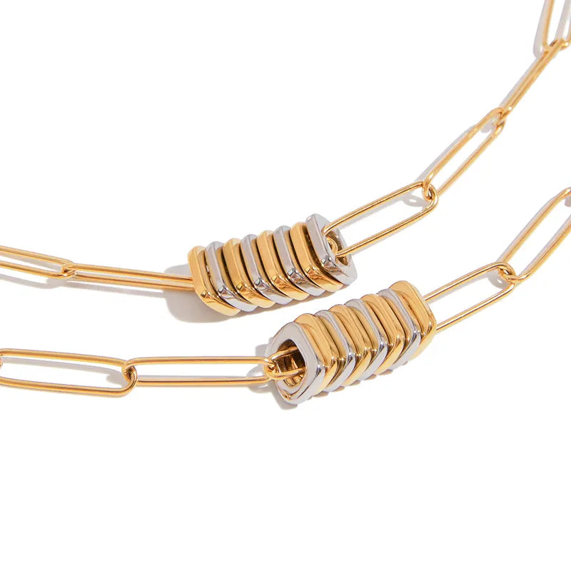 Paperclip Chain Set – Mixed Metal