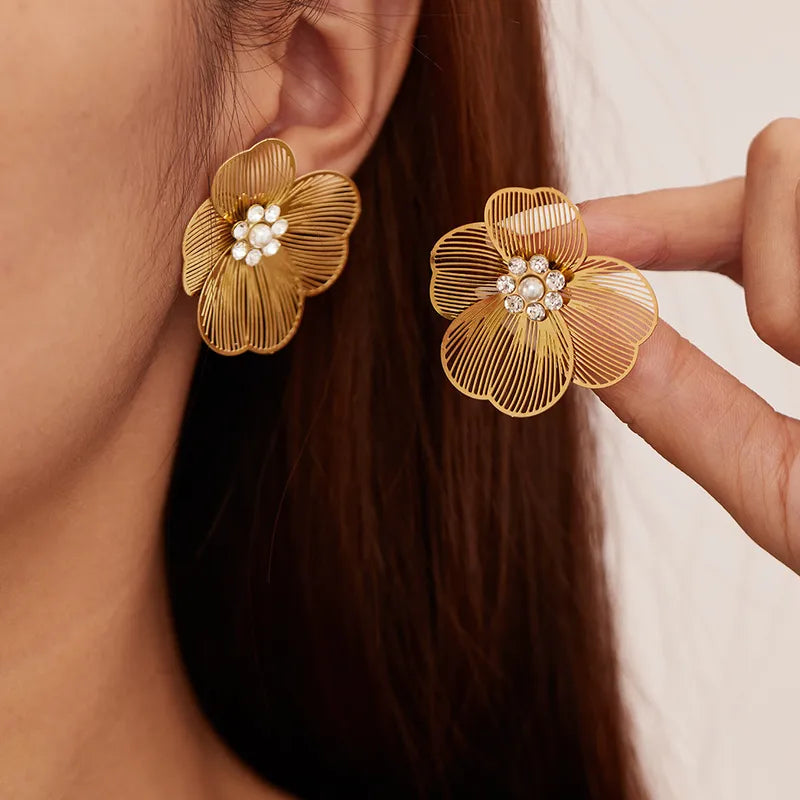 Petal Bloom Stud Earrings