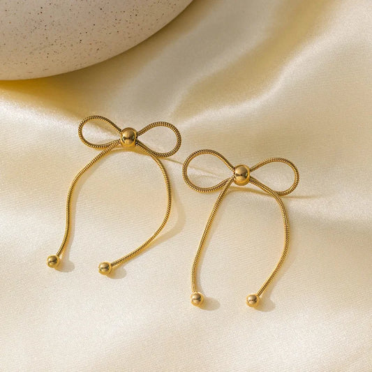 Bow Drop Earrings