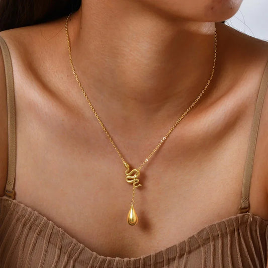 Serpent Drop Necklace