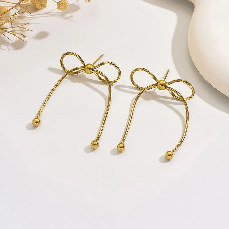 Bow Drop Earrings